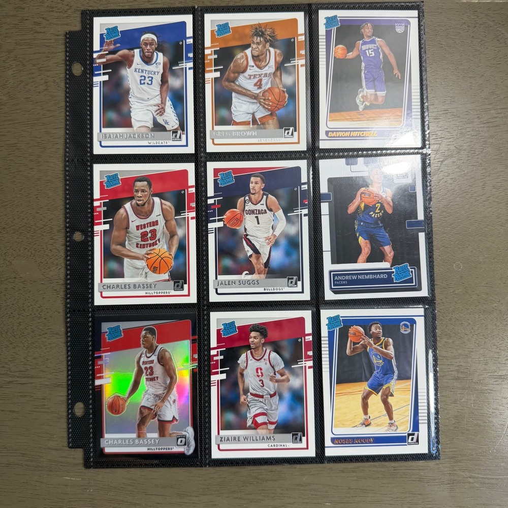 Panini Rated Rookie Basketball Card Lot Jalen Suggs Jonathan Kuminga Optic 18ct